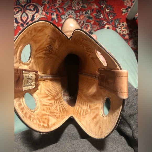 Nocona boot USA mens sz 10 D tan western cowboy riding boots - Picture 6 of 15